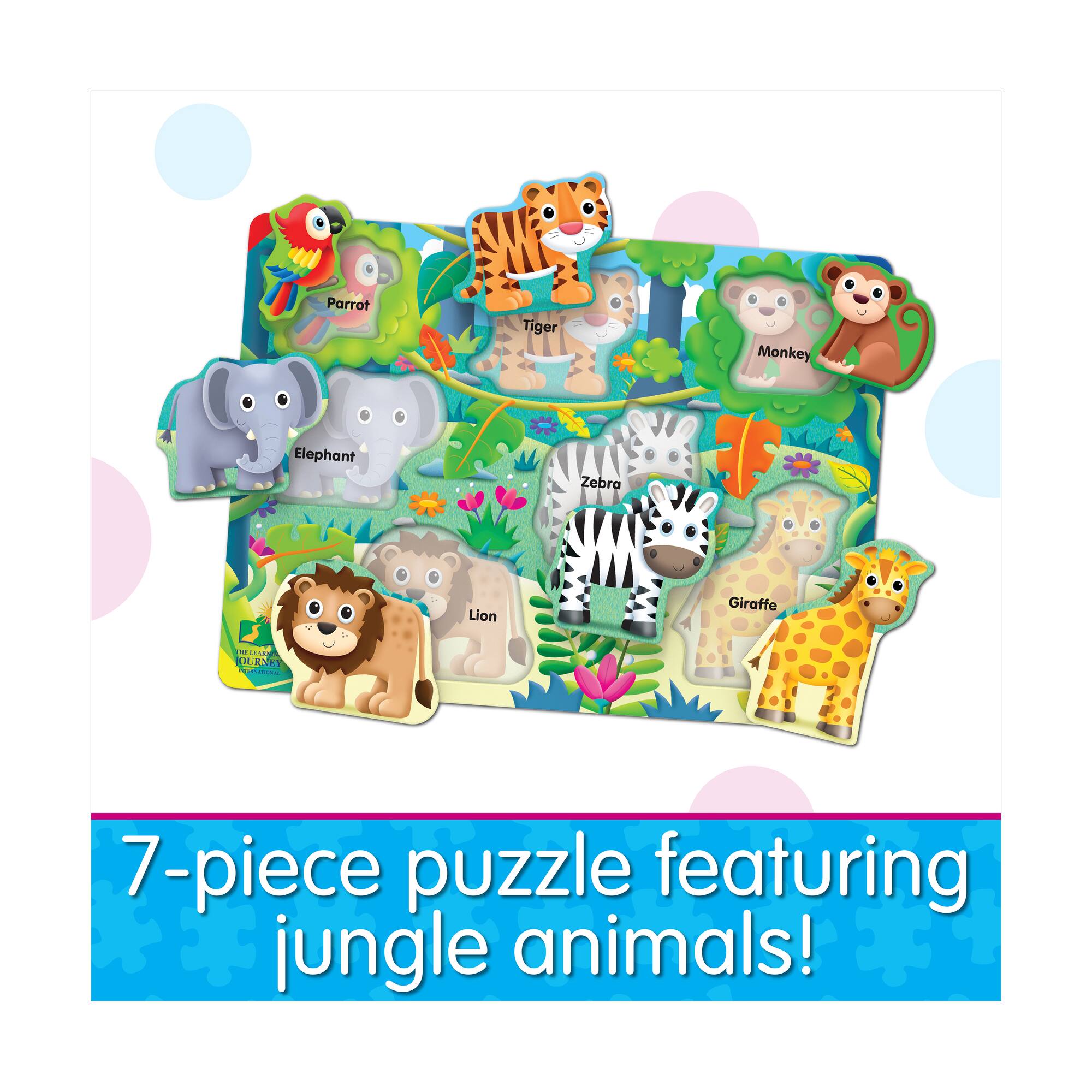 My First Lift & Learn Puzzle - Jungle: 7 Pcs
